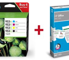 Druckerpatronen Bundle mit HP Original 953XL Multipack + 500 Blatt HP Kopierpapier