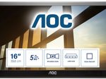 AOC I1659FWUX portabler Monitor 39,6 cm (15,6 Zoll)