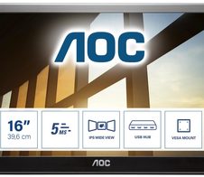 AOC I1659FWUX portabler Monitor 39,6 cm (15,6 Zoll)