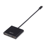 Acer Adapter 3-in-1 USB-C zu HDMI, USB-PD, USB(A) schwarz
