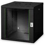 Digitus 12HE 19"-Wandgehäuse Unique Serie RAL 9005 schwarz