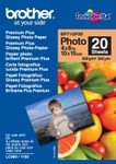 Brother BP - Fotopapier, glänzend - 100 x 150 mm - 20 Blatt - für DCP J132, J152, J552, J752 MFC J245, J4510, J470, J47