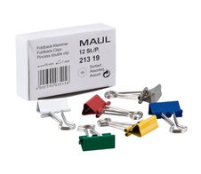 MAUL Foldbackklammern farbsortiert 1,9 cm - 12 Stück