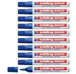 edding 3000 Permanentmarker blau 1,5 - 3,0 mm - 10 Stück