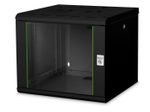 Digitus 9HE 19"-Wandgehäuse Unique Serie RAL 9005 schwarz