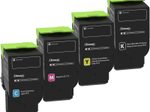 Lexmark Original Toner - 4er Multipack für CS421dn, CS521dn, CS622de, CX421adn, CX522ade, CX622ade