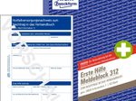AVERY Zweckform Erste Hilfe Meldeblock Formularbuch 312 - 1 x 50 Blatt