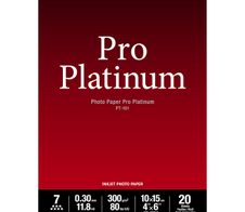 Canon PT-101 Pro Platinum Fotopapier glänzend 100x150mm 300 g/m² - 20 Blatt