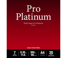 Canon PT-101 Pro Platinum Fotopapier glänzend A4 210x297mm 300 g/m² - 20 Blatt (2768B016)