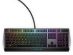 Alienware flache mechanische RGB-Gaming-Tastatur AW510K - US Int (QWERTY), Dark Side of the Moon