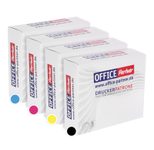 OFFICE-Partner Premium Druckerpatrone alternativ zu Brother LC-980/LC-985/LC-1100 BK - 4er Set