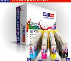 OFFICE-Partner Premium Tinte alternativ zu Brother LC970 / LC1000 - 10er Set