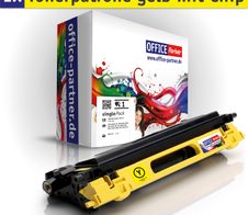 OFFICE-Partner Premium Toner alternativ zu Brother TN135 Y - gelb
