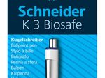 Schneider K3 Biosafe Kugelschreiber 0.6 mm Blau