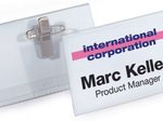 DURABLE Namensschilder transparent 7.5 cm x 4 cm