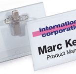 DURABLE Namensschilder transparent 7.5 cm x 4 cm