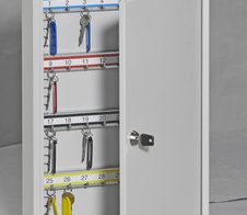 ISS Augsburg Schlüsselkasten   mit 32 Zylinderschloss lichtgrau