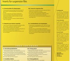 SIGEL Beschriftungsschilder für Hängeregister 6,0 x 2,1 cm