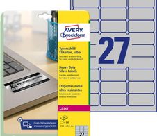 AVERY Zweckform Typenschildetiketten 63,5 x 29,6 mm