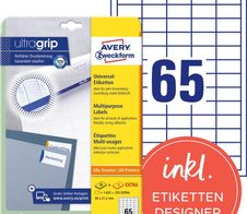 AVERY Zweckform Etiketten 6121 weiß 38,0 x 21,2 mm