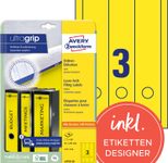 AVERY Zweckform Ordneretiketten 61,0 x 297,0 mm gelb