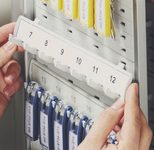 DURABLE Schlüsselkasten   mit 72 Zylinderschloss alu, schwarz