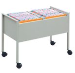 DURABLE Hängemappenwagen Quer-Registratur lichtgrau für bis zu 100 Hängemappen