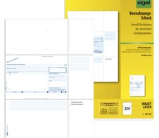 SIGEL Bankformulare SEPA-Verrechnungsscheck DIN A4 250 Seiten