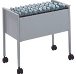 DURABLE Hängemappenwagen Längs-Registratur silber für bis zu 80 Hängemappen
