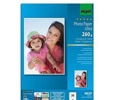 SIGEL Fotopapier Inkjet Ultra DIN A4 hochglänzend 260 g/m²