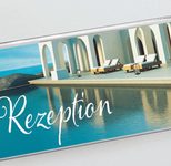 SIGEL in Dachform Tischaufsteller 10,0 x 6,0 cm