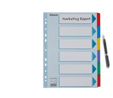 Esselte Ordnerregister Vollformat blanko DIN A4
