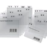 HAN Karteikartenregister A-Z transparent für DIN-A8-Karteikästen