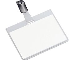 DURABLE Namensschilder transparent 9 cm x 6 cm