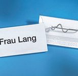 DURABLE Namensschilder transparent 6 cm x 3 cm