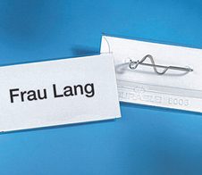 DURABLE Namensschilder transparent 6 cm x 3 cm
