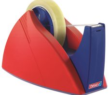 tesa Easy Cut® Tischabroller rot/blau