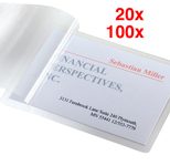 SIGEL Laminierfolien für Visitenkarten glasklar