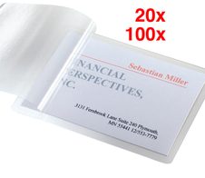 SIGEL Laminierfolien für Visitenkarten glasklar