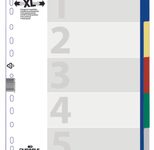 DURABLE Ordnerregister Vollformat, Überbreite blanko DIN A4
