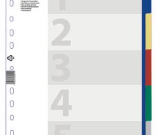 DURABLE Ordnerregister Vollformat, Überbreite blanko DIN A4