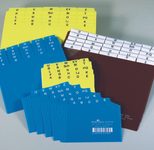 DURABLE Karteikartenregister A-Z gelb für DIN-A7-Karteikästen