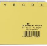 DURABLE Karteikartenregister A-Z gelb für DIN-A7-Karteikästen