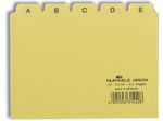 DURABLE Karteikartenregister A-Z gelb für DIN-A6-Karteikästen