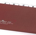 DURABLE Karteikartenregister A-Z, blanko, Jan.-Dez., 0-31 braun für DIN-A6-Karteikästen