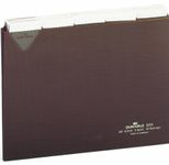 DURABLE Karteikartenregister A-Z, blanko, Jan.-Dez., 0-31 braun für DIN-A5-Karteikästen