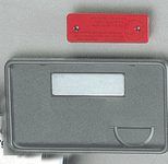 DURABLE Clip-Card Namensschilder grau 7.5 cm x 4 cm