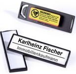 DURABLE Clip Card Namensschilder schwarz 6.7 cm x 1.7 cm