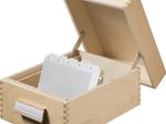 HAN Karteikasten A6 für 900 Karteikarten braun