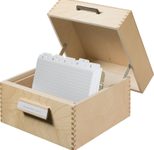 HAN Karteikasten A5 für 900 Karteikarten braun